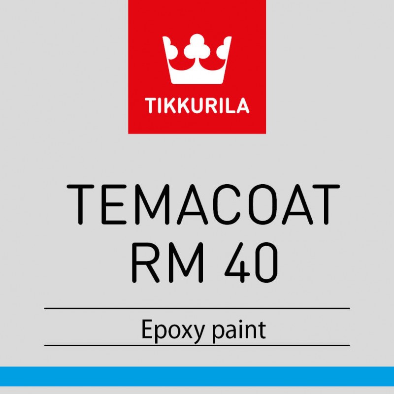 Краска Tikkurila Temacoat RM 40 эпоксидная полуглянцевая двухкомпонентная для металла (Финляндия)