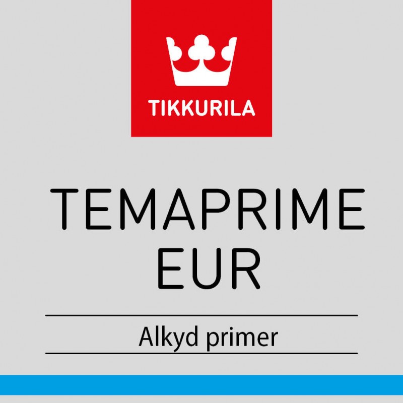 Грунтовочная краска Tikkurila Temaprime EUR алкидная матовая однокомпонентная для металла (Финляндия)