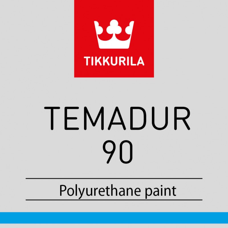 Краска Tikkurila Temadur 90 глянцевая двухкомпонентная для металла (Финляндия)