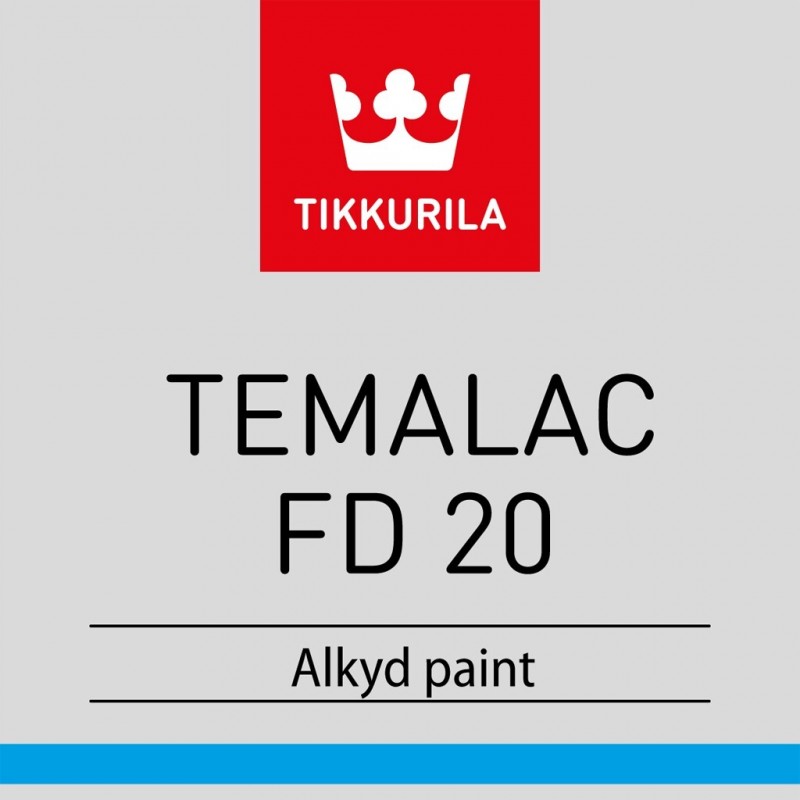 Краска Tikkurila Temalac FD 20 алкидная полуматовая однокомпонентная для металла (Финляндия)
