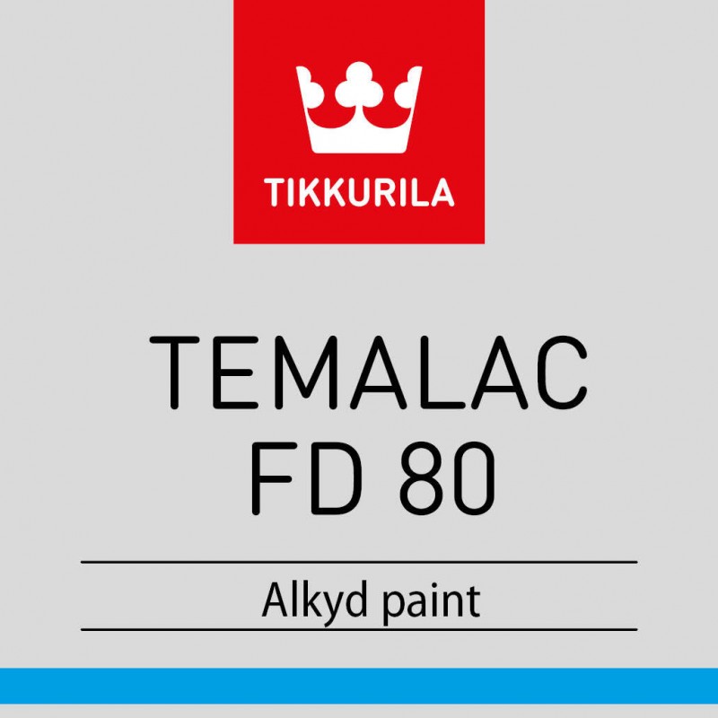 Краска Tikkurila Temalac FD 80 алкидная глянцевая однокомпонентная для металла (Финляндия)
