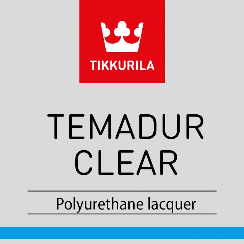 Лак Tikkurila Temadur Clear глянцевый двухкомпонентный для металла (Финляндия)