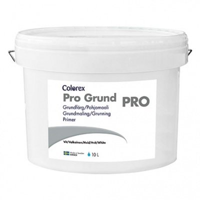 Грунтовочная краска Colorex Pro Grund Pro совершенно матовая для стен и потолков (Швеция)