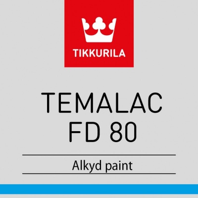 Краска Tikkurila Temalac FD 80 алкидная глянцевая однокомпонентная для металла (Финляндия)