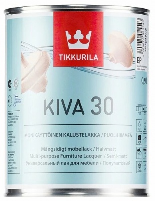 Лак Tikkurila Кива полуматовый для мебели (Финляндия)